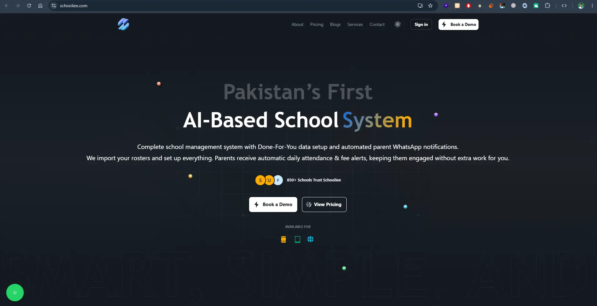 Schooliee AI-Based School System